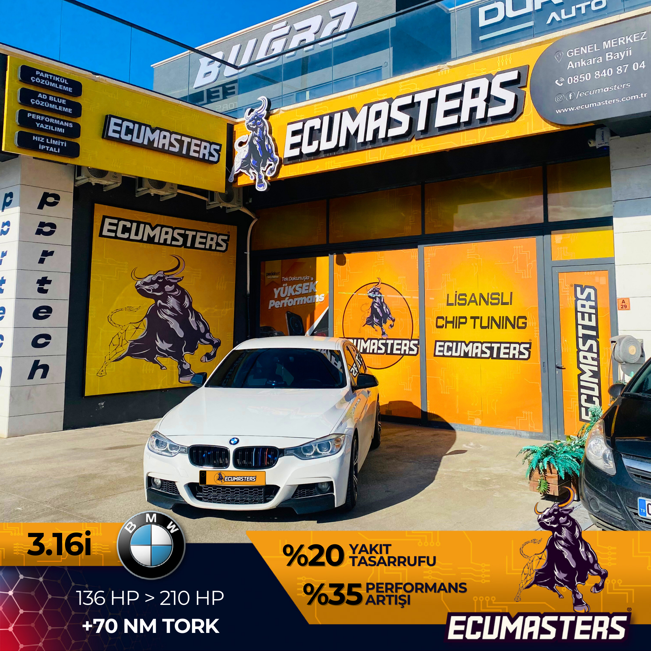 BMW 3.16i Stage 1 İşlemi