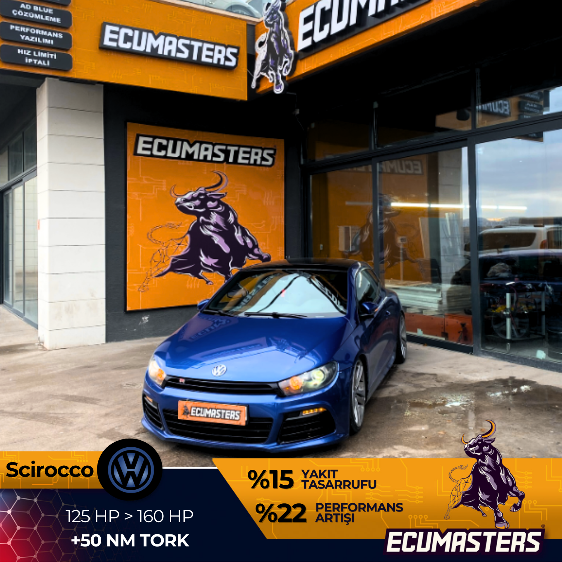 Volkswagen Scirocco Stage 1 işlemi