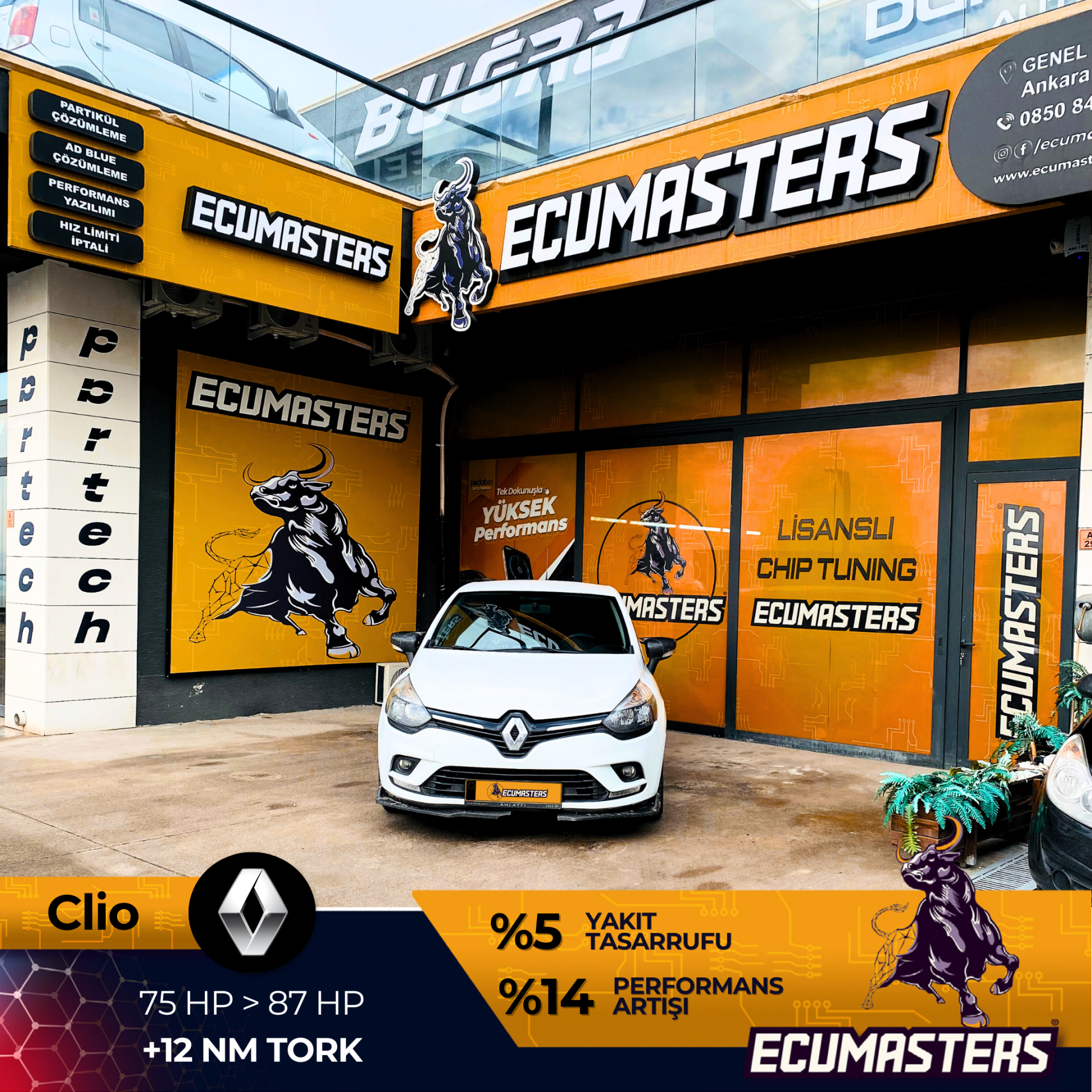 Renault Clio Stage 1 İşlemi 