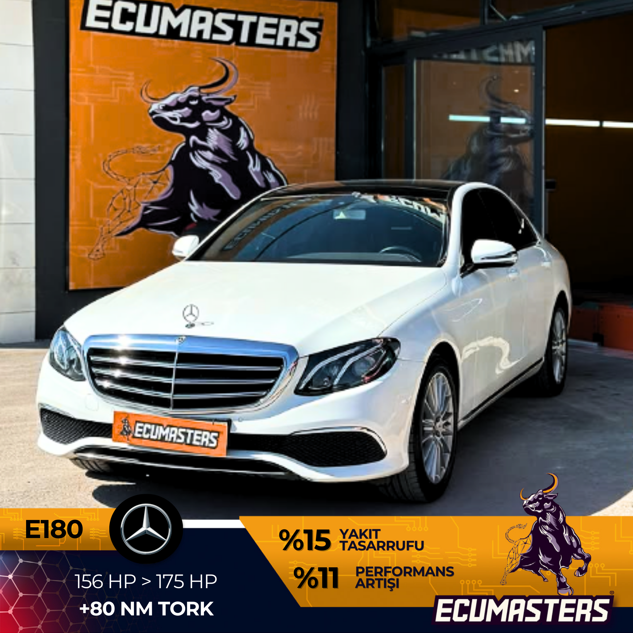 Mercedes E180 Stage 1 İşlemi
