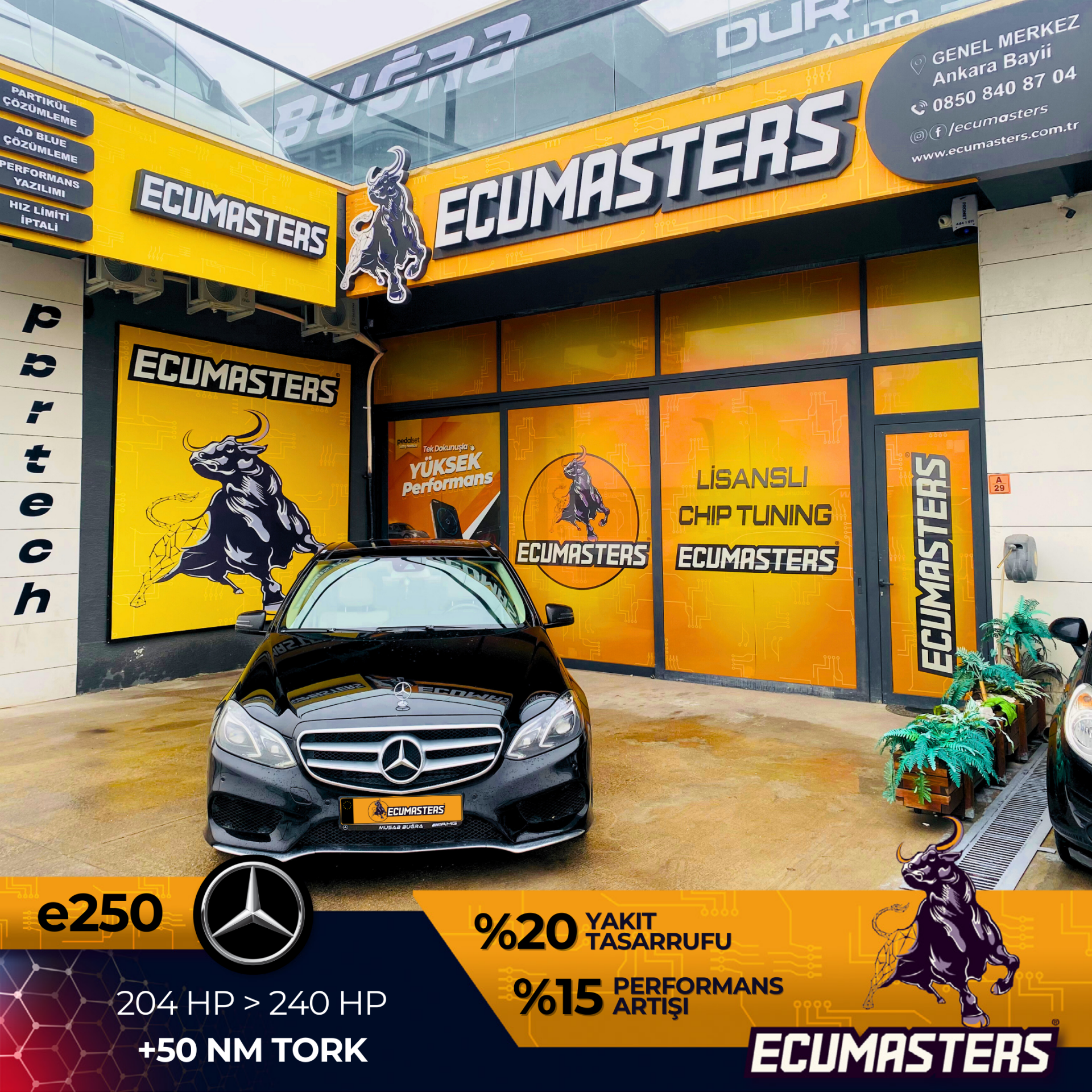 Mercedes E250 Stage 1 + Limit Off İşlemi