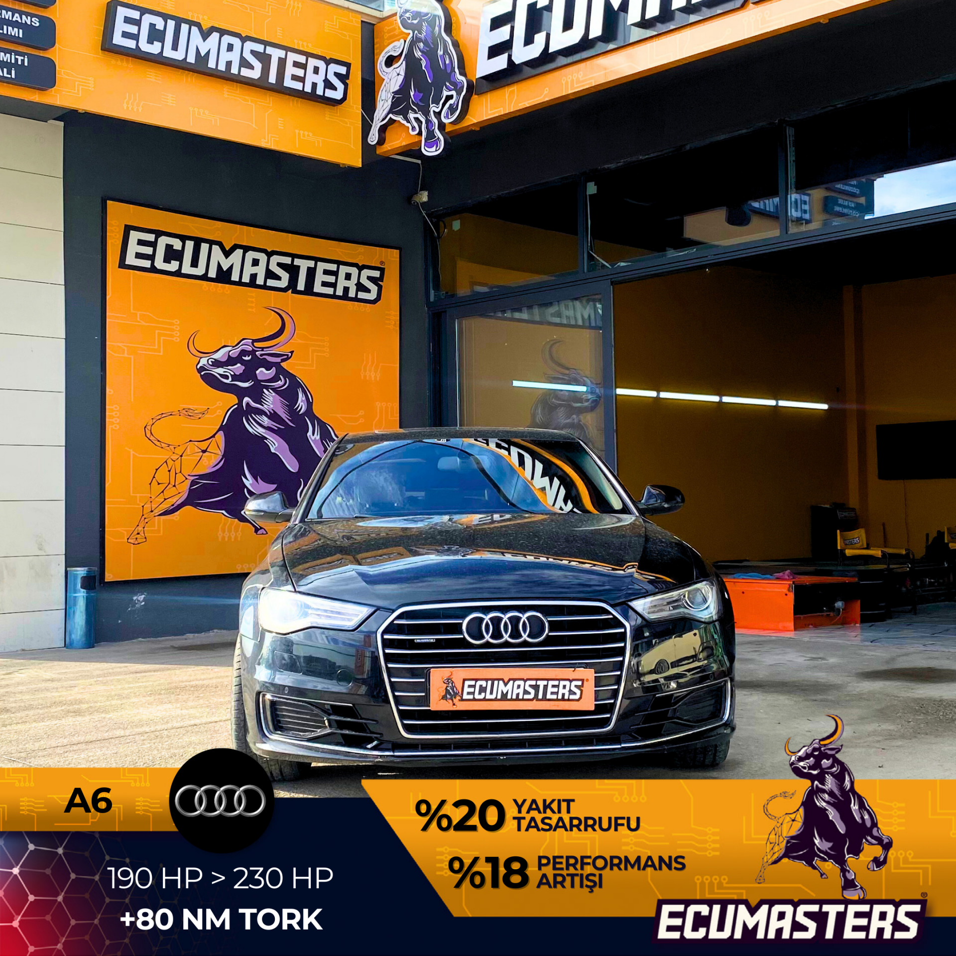 Audi A6 Stage 1 + Limit Off İşlemi