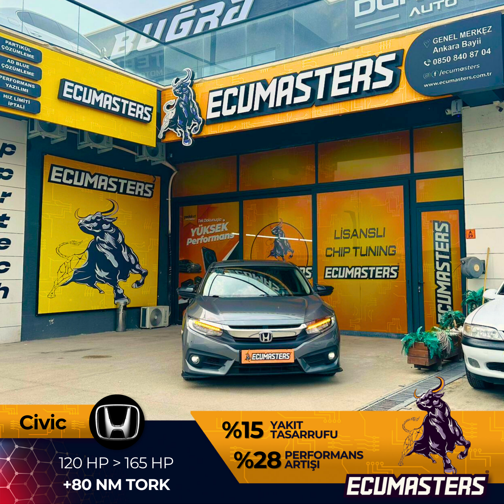 Honda Cİvic Stage 1 İşlemi